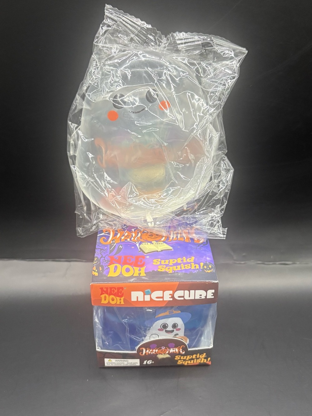Halloween ghost and nice cube squishy toy set of 2